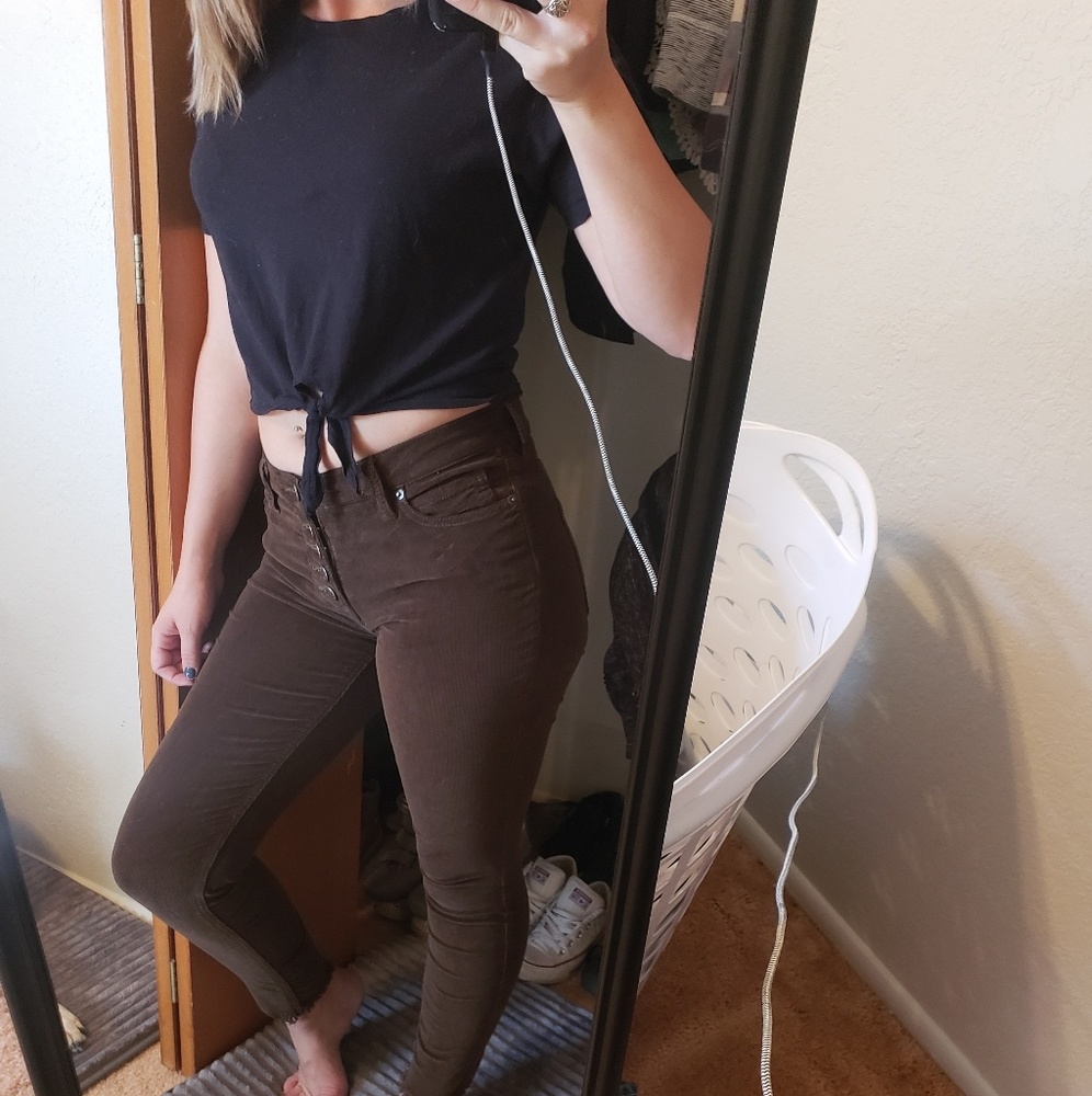 Free People Brown skinny jeans